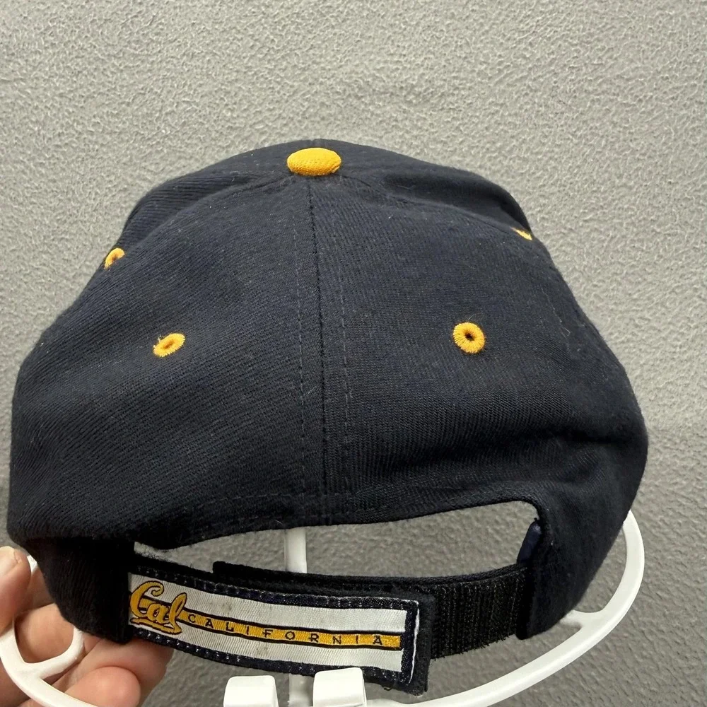 Vintage‎ California Golden Bears Hat Cap Strap Back Mens One Size Blue NCAA 90s